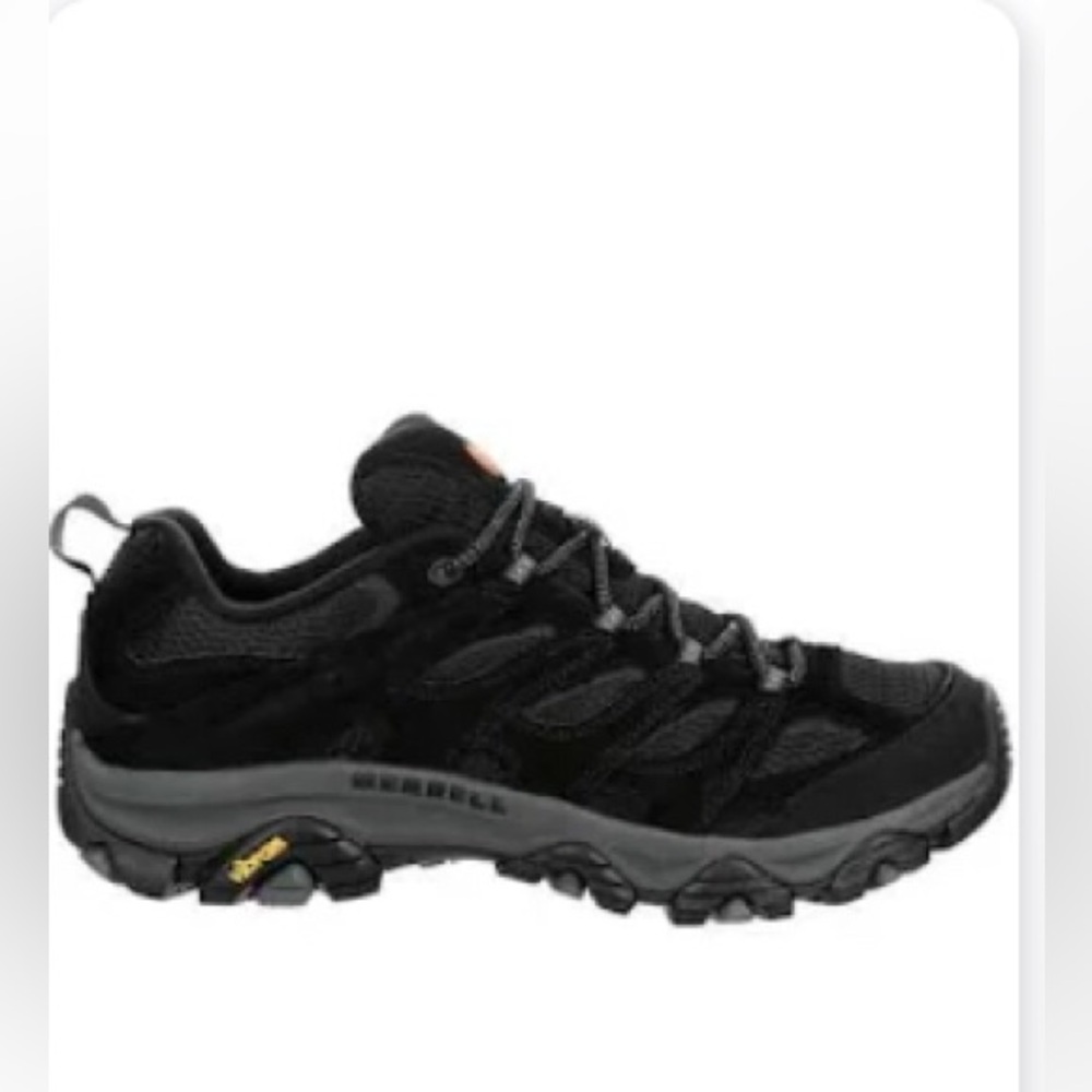 MERRELL Performance Footwear Black Hiking Sneakers with Vibram Outsole Shoes 9.5